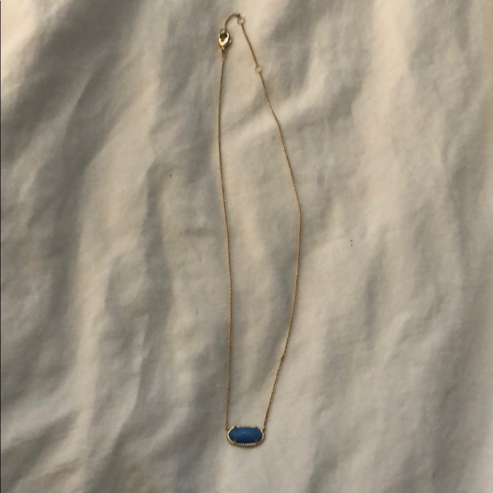 Blue dainty necklace